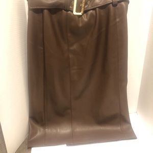 NWT-  Marc New York…..Faux Leather Skirt…..